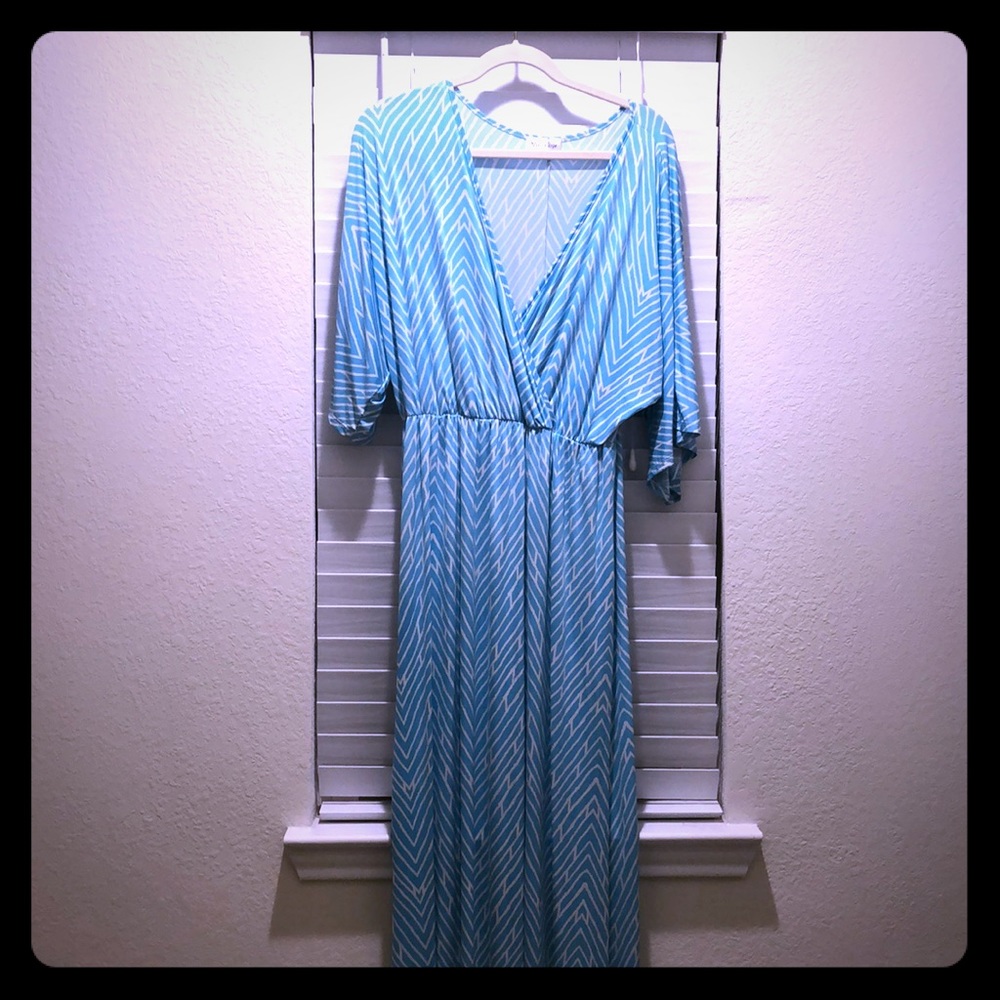 Zig Zag Stripe Maxi Dress